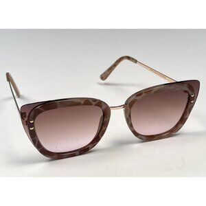 TAHARI Womens Pink & Tortoise Layered Cat-Eye Cateye Retro SUNGLASSES TH710 EUC